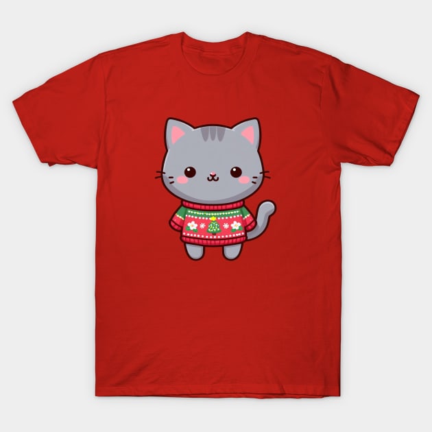 Meowy Catmas ! T-Shirt by Merlyn Morris
